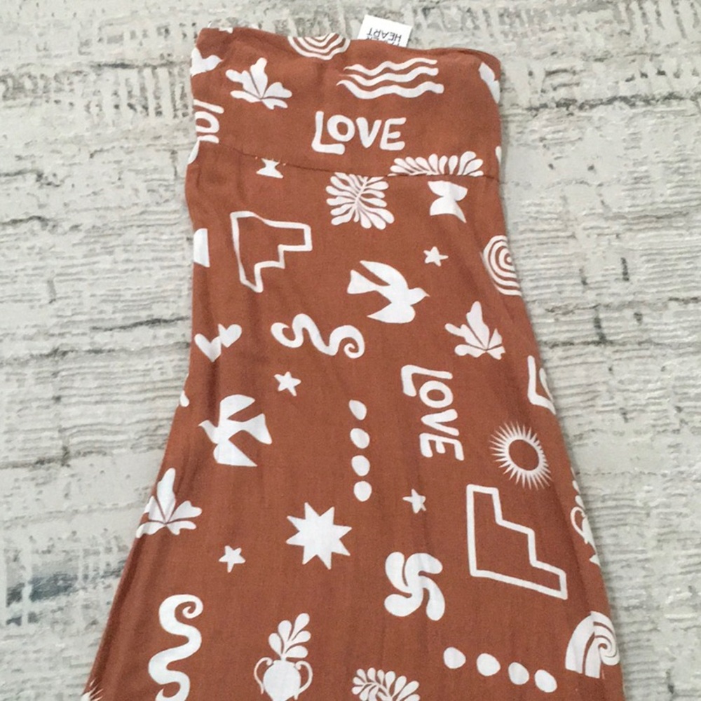 Paper Heart maxi dress